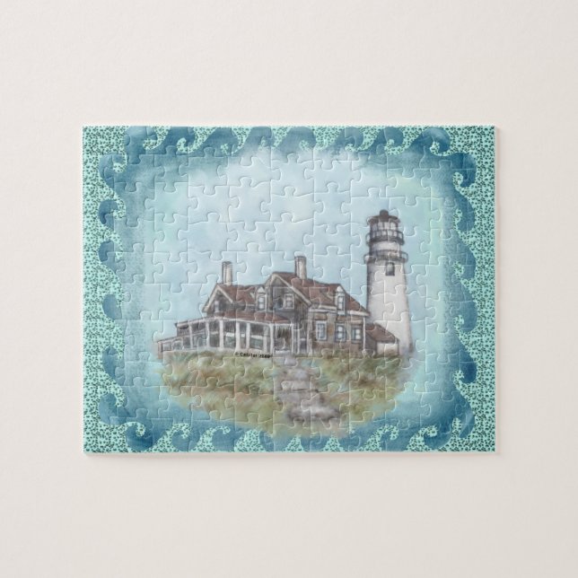 Cape Cod Lighthouse Jigsaw Puzzle (Horizontal)