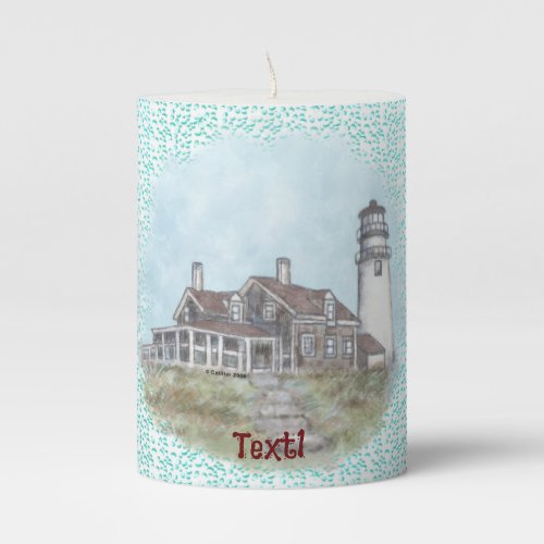 Cape Cod Lighthouse Pillar Candle