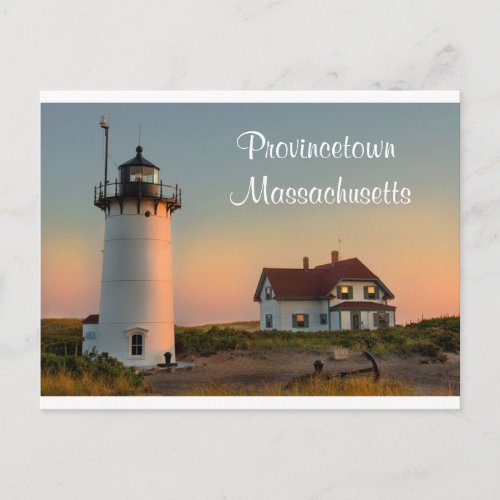 Cape Cod Lighthouse Provincetown MA Post Card