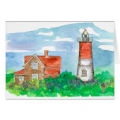 Cape Cod Lighthouse Sketch Blank Cards (Front Horizontal)