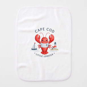Cape Cod Little Lobster Burp Cloth Cute New Engl