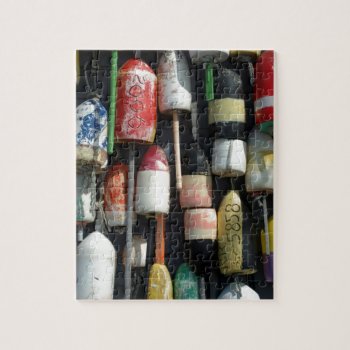 Cape Cod Lobster Pot Floats Jigsaw Puzzle by Funkyworm at Zazzle