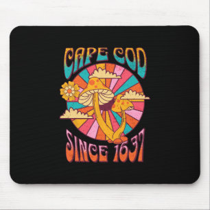 Cape Cod M Mushroom Boho Souvenir Vintage Vacation Mouse Pad
