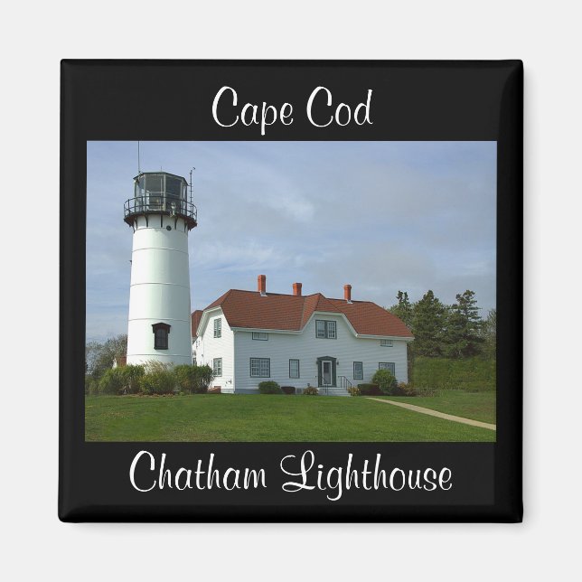 Cape Cod MA Chatham Lighthouse Fridge Magnet (Front)