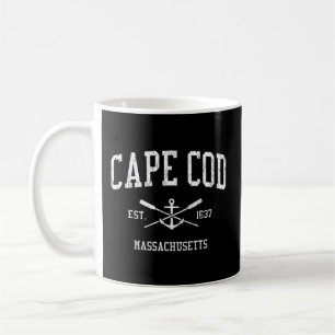 Cape Cod Ma Crossed Oars Boat Anchor Sports Coffee Mug