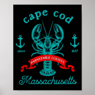 Cape Cod Ma Lobster Fishing Vintage Machusetts Sou Poster