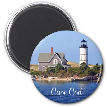 Cape Cod Ma Sandy Neck Lighthouse Fridge Magnet by merrydestinations at Zazzle