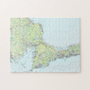 Cape Cod Map (1986) Jigsaw Puzzle