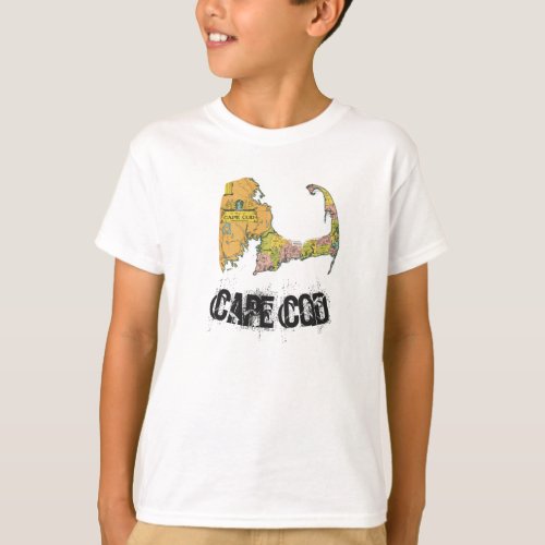 Cape Cod Map Boys Shirt