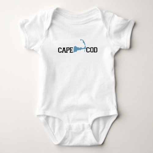 Cape Cod Map Design Baby Bodysuit