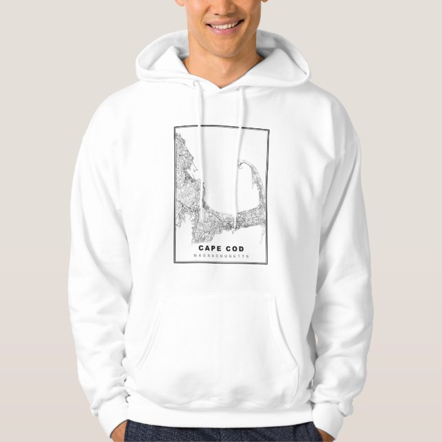 Cape Cod Map Hoodie (Front)