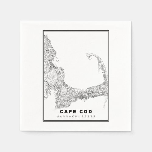 Cape Cod Map Napkins