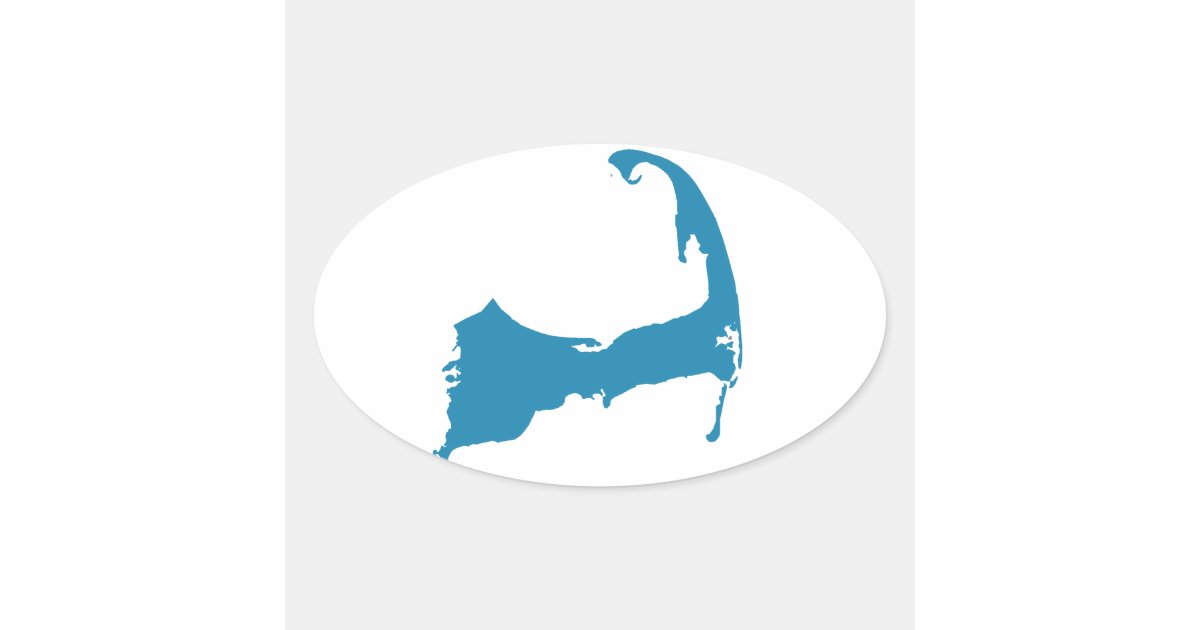 Cape Cod map sticker | Zazzle