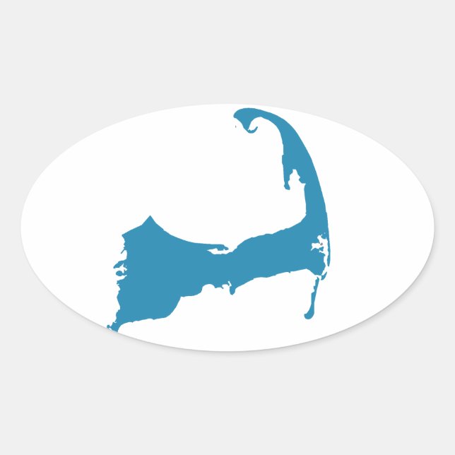 Cape Cod map sticker (Front)