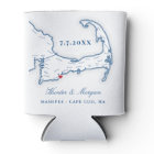 Cape Cod Map Wedding Favor Drink Holder