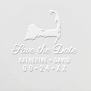 Cape Cod Map Wedding Save the Date Embosser