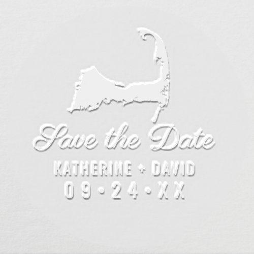 Cape Cod Map Wedding Save the Date Embosser