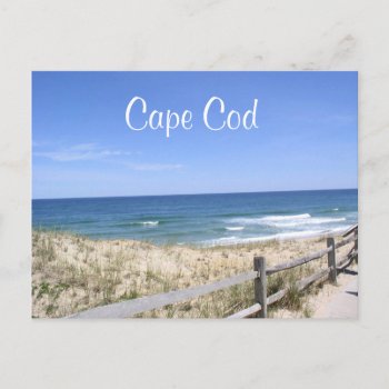 Cape Cod Mass Dunes Beach Ocean Post Card by CapeCodmemories at Zazzle