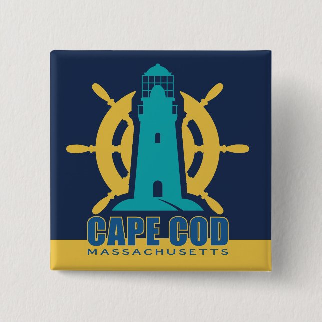 Cape Cod Massachusetts Button (Front)