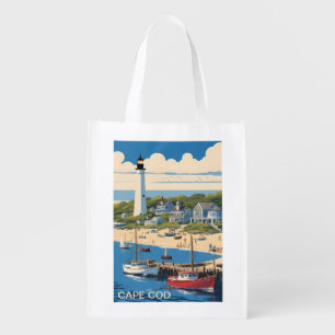 Cape Cod Massachusetts Grocery Bag
