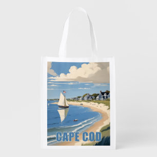Cape Cod Massachusetts Grocery Bag