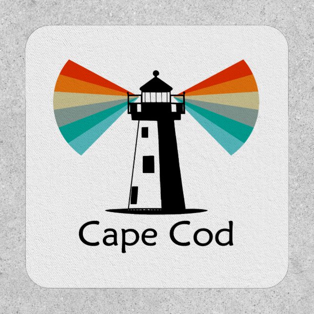 Cape Cod Massachusetts Lighthouse Rainbow Patch (Front)