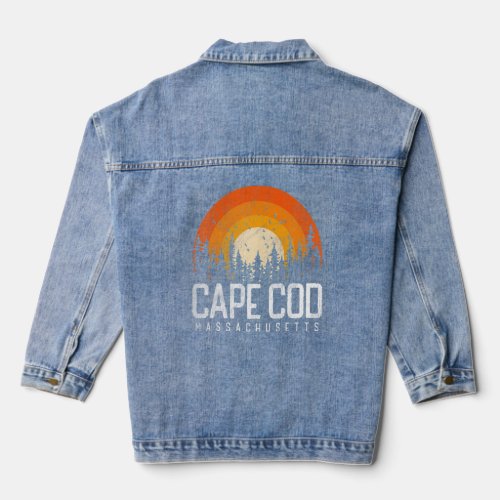 Cape Cod Massachusetts MA  Vintage 80s 90s Retro  Denim Jacket