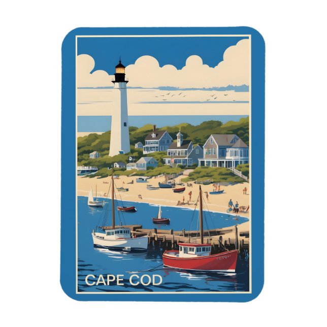Cape Cod Massachusetts Magnet (Vertical)