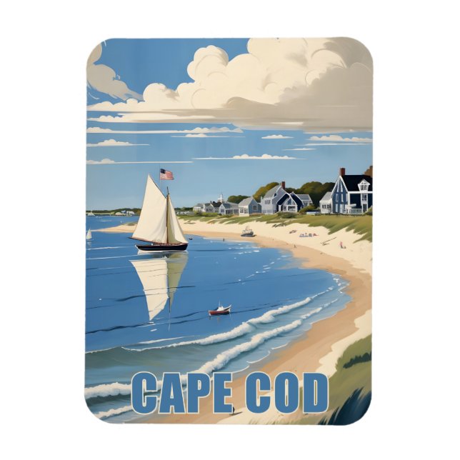 Cape Cod Massachusetts Magnet (Vertical)