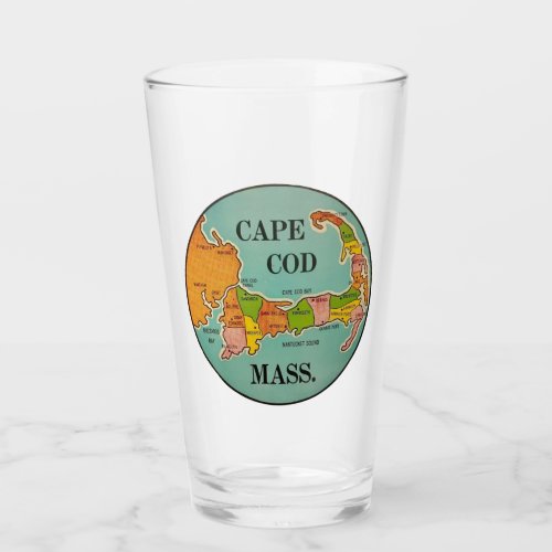 Cape Cod Massachusetts _ Pint Glass
