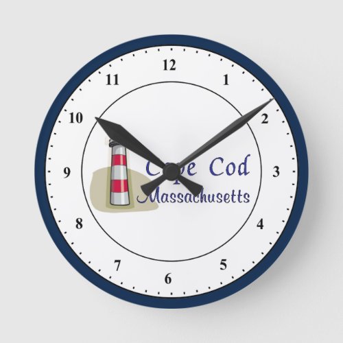 Cape Cod Massachusetts Round Clock