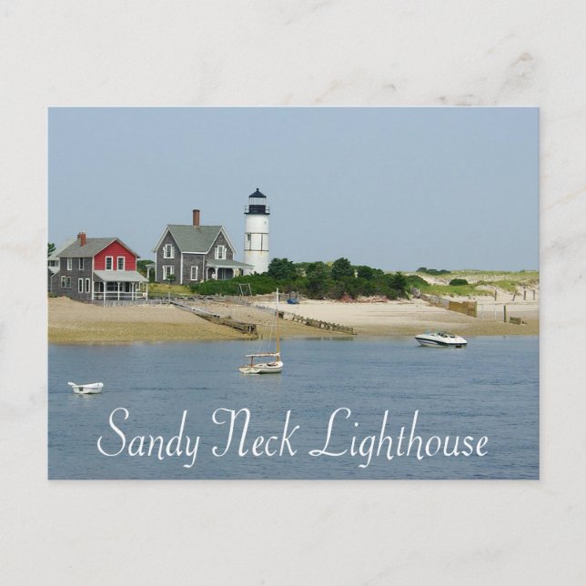 Cape Cod, Massachusetts - Sandy Neck Lighthouse Postcard (Front)