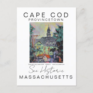 CAPE COD MASSACHUSETTS SCENIC TRAVEL POSTER POSTCARD