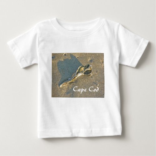 Cape Cod Massachusetts _ Shell  Surf Baby T_Shirt