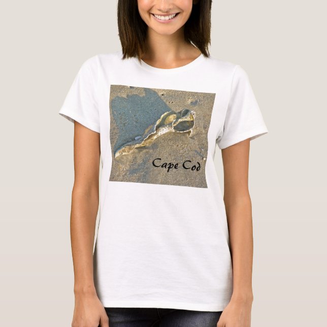 Cape Cod Massachusetts - Shell & Surf T-Shirt (Front)