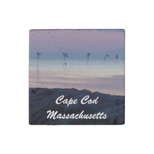 Cape Cod Massachusetts Stone Magnet