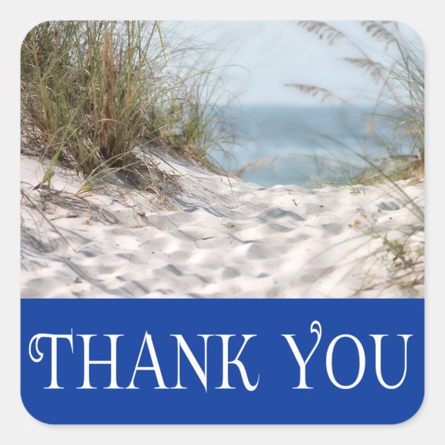 Cape Cod Massachusetts Thank You Beach Stickers (Front)