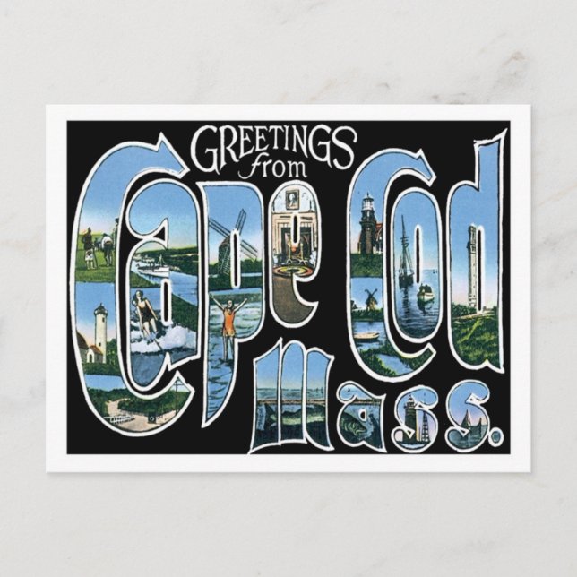 Cape Cod Massachusetts Travel America US City Postcard (Front)