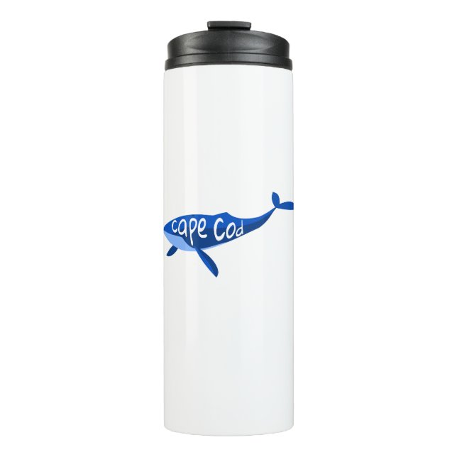 Cape Cod Massachusetts Whale Thermal Tumbler (Front)