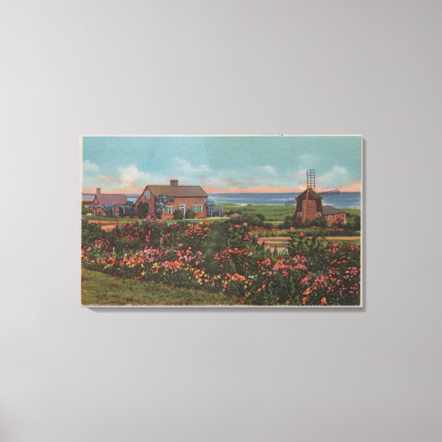 Cape Cod, MassachusettsHomes by the Sea View Canvas Print (Front)