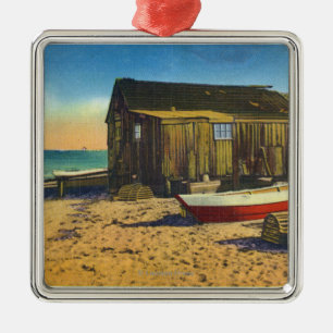 Cape Cod, MassachusettsView of a Lobster Shack Metal Ornament