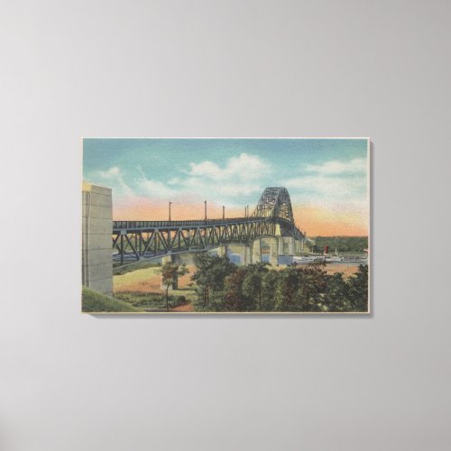 Cape Cod MassachusettsView of Bourne Bridge Canvas Print