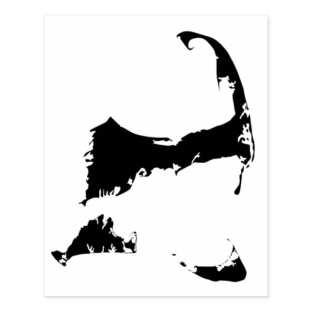 Cape Cod, Nantucket, and Martha's Vineyard Map Rubber Stamp (Imprint)