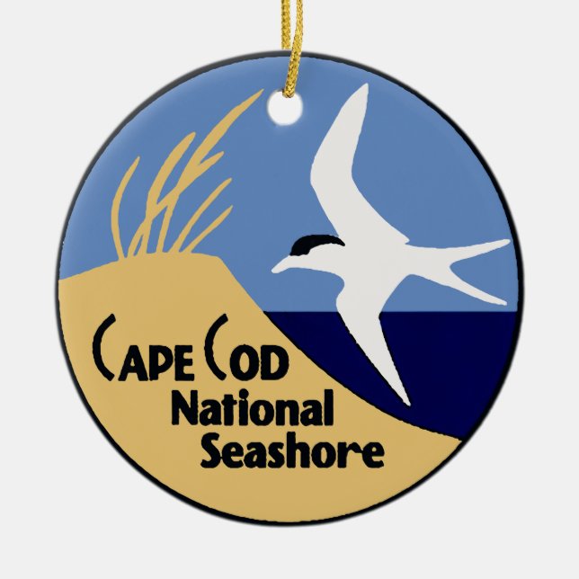 Cape Cod National Seashore Ceramic Ornament (Front)