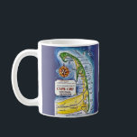 Cape Cod  National Seashore Map Mug<br><div class="desc">A vintage map of Cape Cod Massachusett's National Seashore repurposed on a coffee mug.</div>