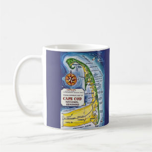 Cape Cod National Seashore Map Mug