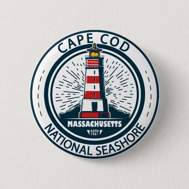 Cape Cod National Seashore Massachusetts Badge Button (Front)