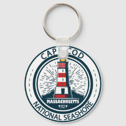 Cape Cod National Seashore Massachusetts Badge Keychain