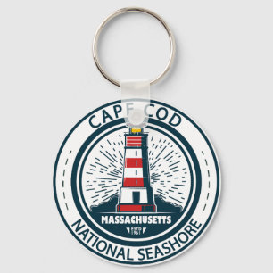 Cape Cod National Seashore Massachusetts Badge Keychain