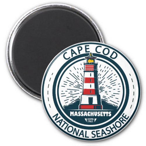 Cape Cod National Seashore Massachusetts Badge Magnet